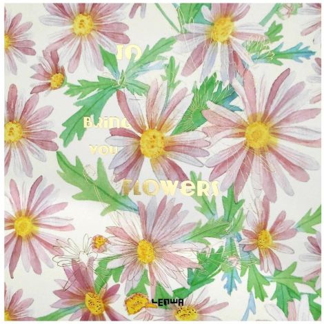 Szkicownik Lenwa 21x21cm/80/100g Kwiaty Różowe